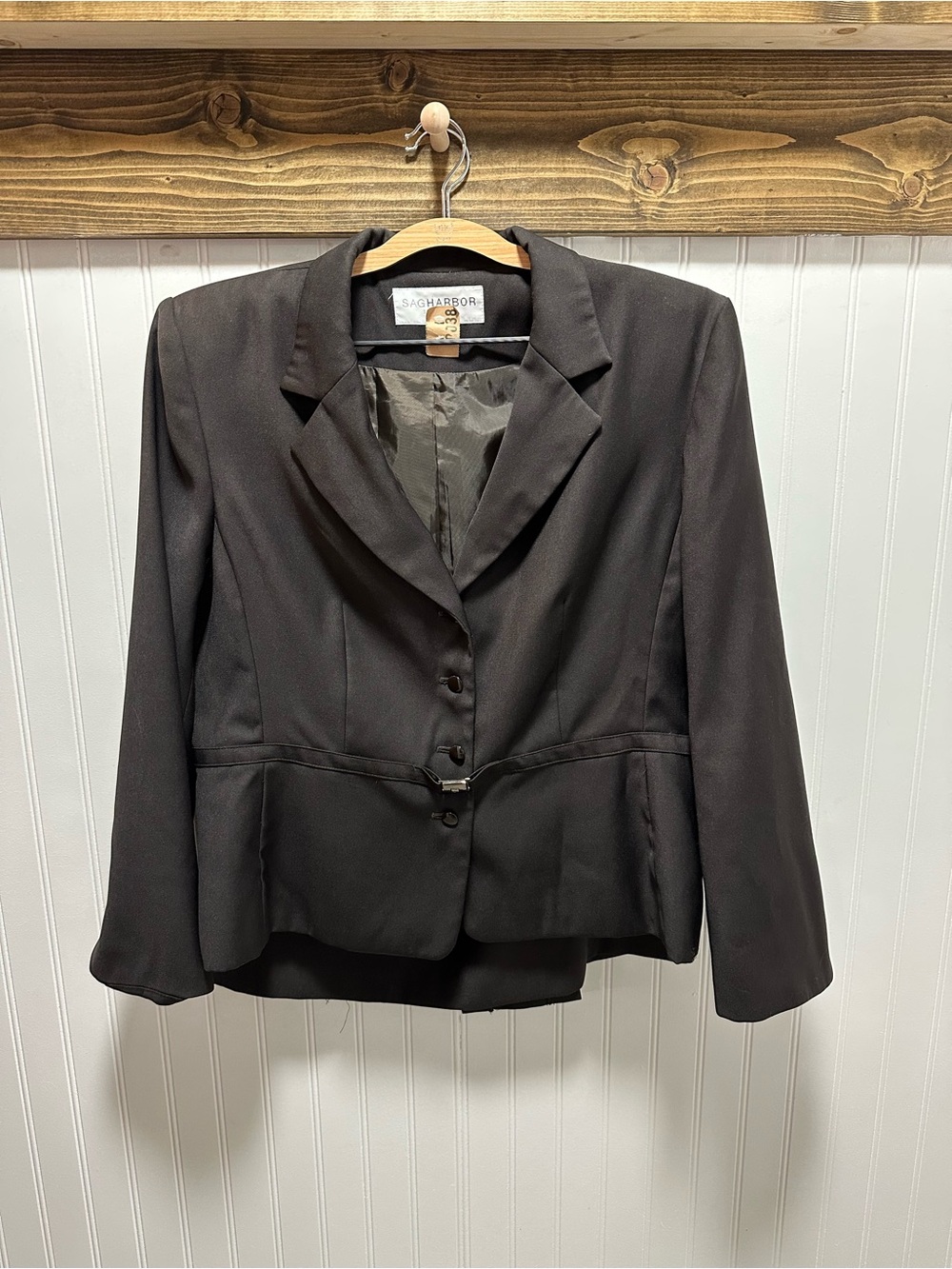 Sag Harbor Brown Women's Tailored Blazer Jacket and skirt 14p